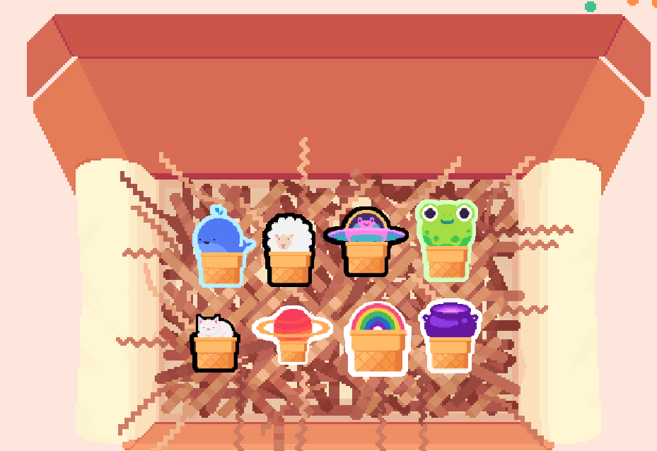 Fitzy2754's tweet photo. @SpellgardenDevs I've had fun making a whole set of ice-cream themed stickers 🍦💜 https://t.co/rFYiiMmHpY