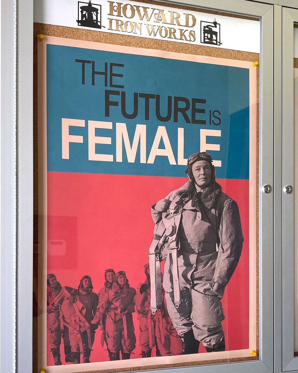 HowardIronWorks's tweet photo. A cool poster from the British War Museum, #London, UK.
#thefutureisfemale #printingmuseum #printedephemera #britishwarmuseum https://t.co/AymXItSSCW