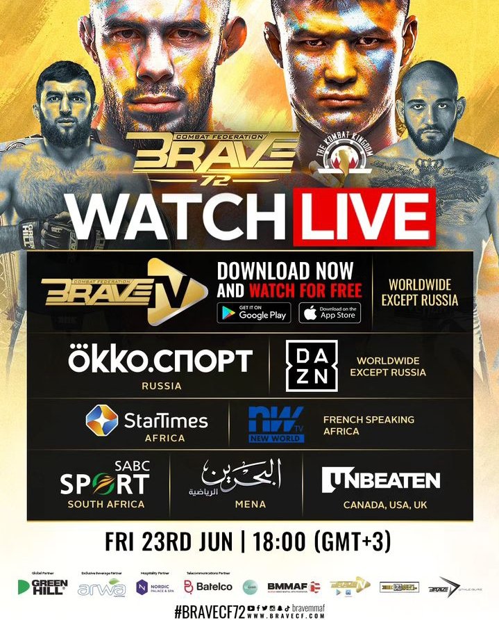 valerialang1809's tweet image. It's not over yet!
World Title Fights to exciting debuts, this fight card has got everything 🔥‼️💪🏻
23 June 2023 | BRAVECF 72 🇧🇭
Stay tuned on the BRAVE TV APP. 
.
.
#KOMBATKINGDOM #MMAWORLD #BRAVECF72 #BRAVEMMA #FIGHTNIGHT