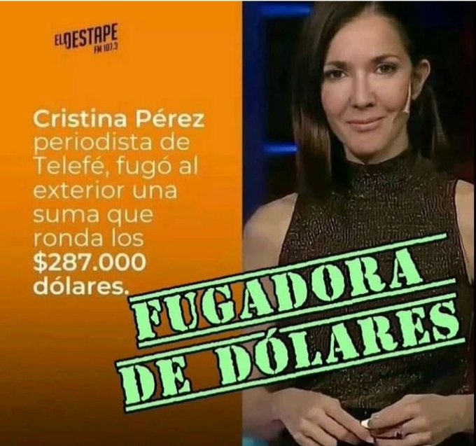 BuccinoMariana's tweet photo. JAJAJAJAJAJA SI OTRO CHORRO ESPOSO DE LA CHORRA CRISTINA PEREZ , FUGADORA DE DOLARES PARA NO PAGAR IMPUESTOS AL PAIS. COMO NO IBA A ELEGIR A UN CHORRO, COMO CRO DE LISTA,. TODOS ROBAN @PATOBULLRICH https://t.co/I52pMAbRbm