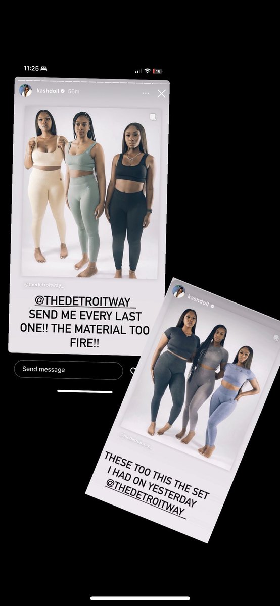TDWMike's tweet photo. @bigpeezyyy_ Y’all see y’all homegirl #KashDoll in my TDW women’s set 🔥🔥 link in bio come grab u one or two https://t.co/Vmpam1R2as