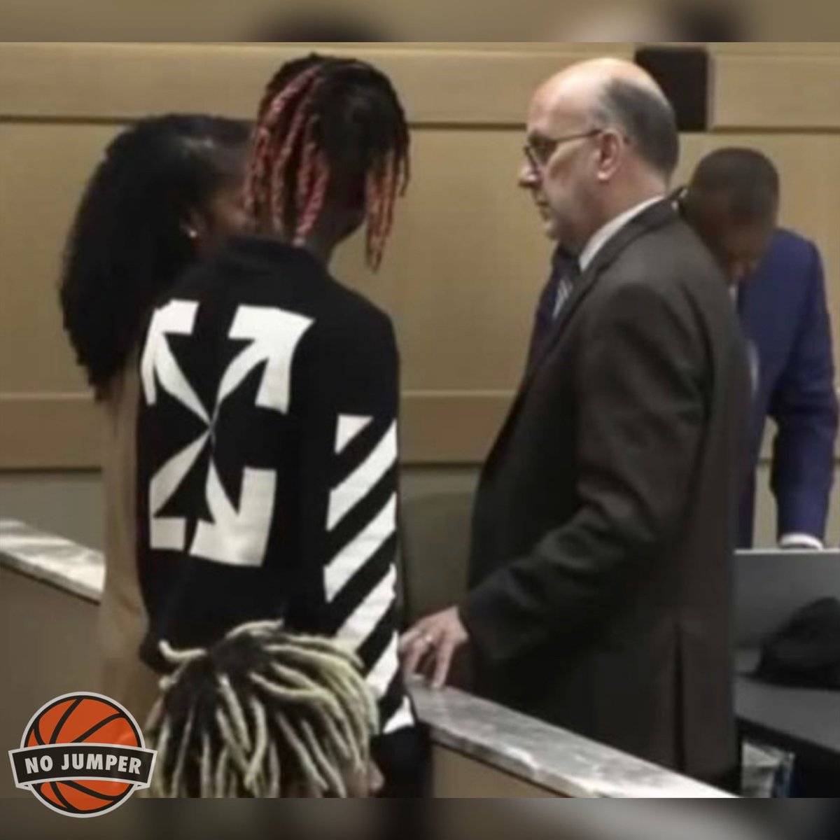 YNW BSlime and his mother show up to court to support YNW Melly