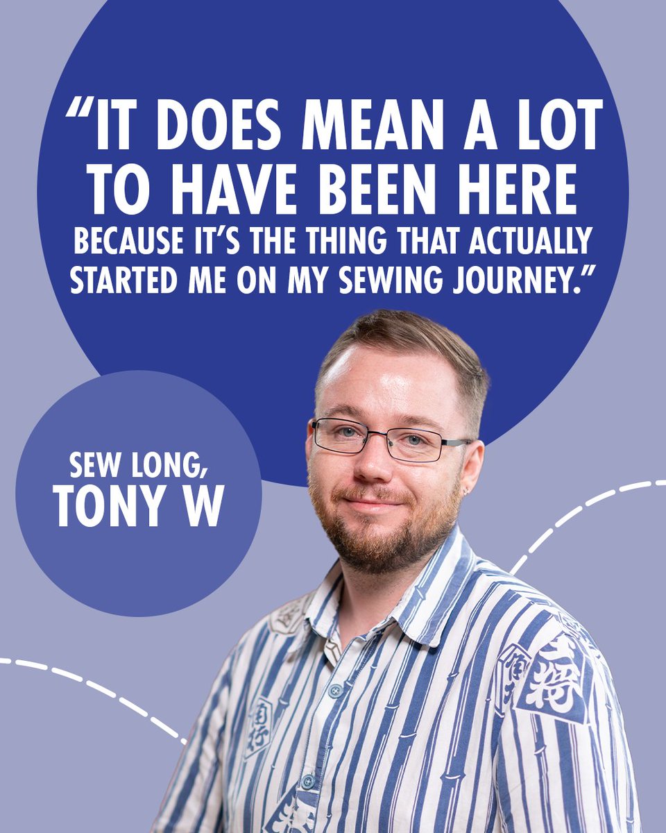 sewingbee's tweet photo. Tony W, your beautiful sewing and precision will be so missed from the sewing room. #SewingBee https://t.co/yo7JX4zy2p