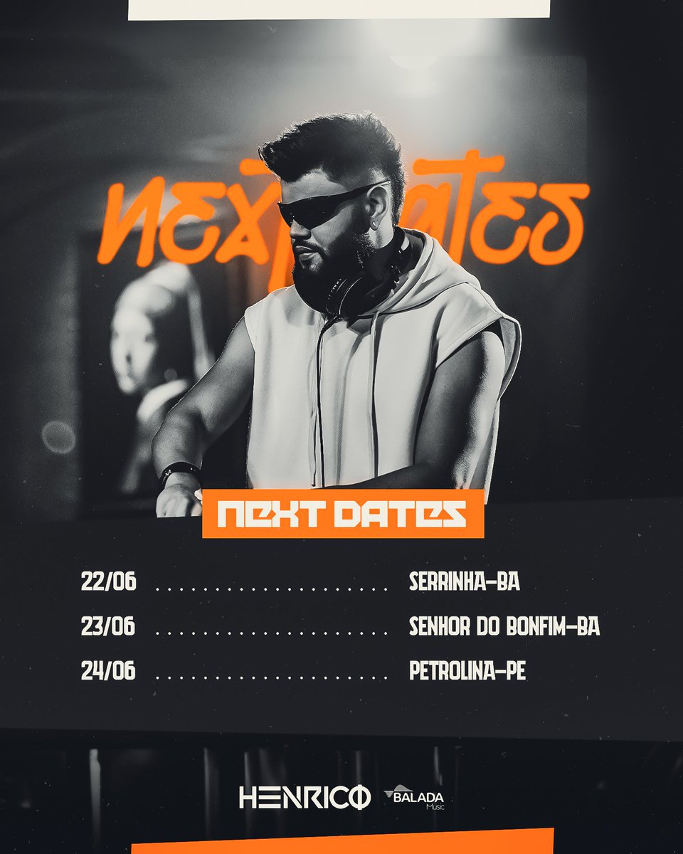HenricoDjj's tweet photo. Confira minha agenda de shows nessa semana. Onde a gente se encontra?👀💣 https://t.co/oPBScTllnj