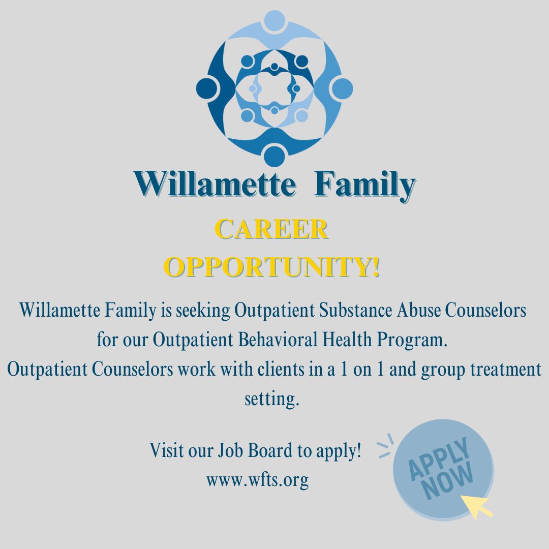 Just Posted!  OP CADC Counselor wanted!