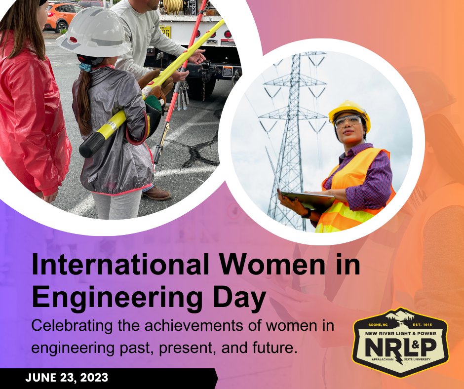 Join #NRLP as we celebrate women engineers past, present, and future this #InternationalWomenInEngineeringDay.

A special thanks to the many women who help keep the lights on in our #PublicPower communities ⚡️

#CommunityPowered #WomenInSTEM