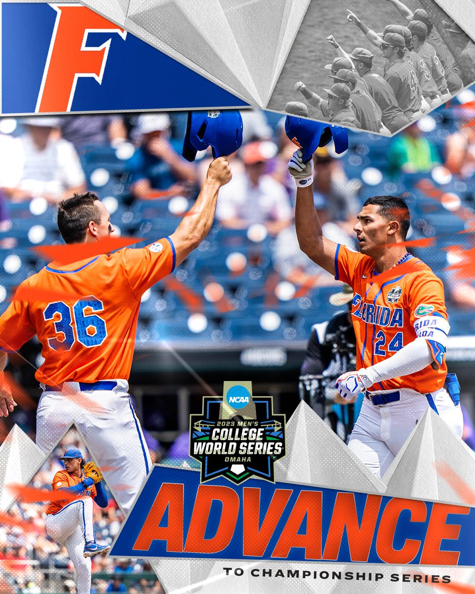 NCAA Baseball (@ncaabaseball) on Twitter photo For the first time since 2017, <a href="/GatorsBB/">Florida Gators Baseball</a> is headed to the #MCWS Finals! For the first time since 2017, <a href="/GatorsBB/">Florida Gators Baseball</a> is headed to the #MCWS Finals!