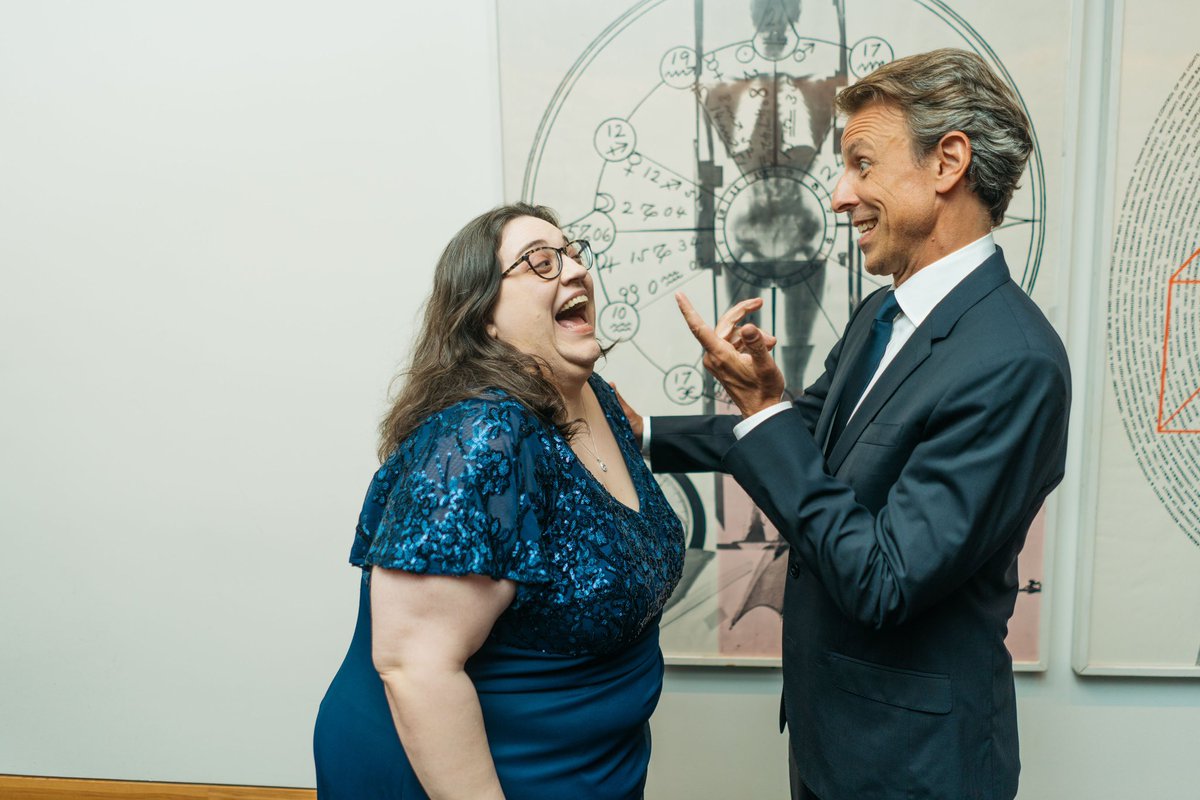 mookieam's tweet photo. It was fantastic to attend the Burton Awards last week. I could show the smiling faces of the hardworking Law360ers who were there with me to put together a podcast featuring some of those awarded for excellence in law. But instead, I can’t resist this pic of me with my new BFF. https://t.co/THzdVUw86c