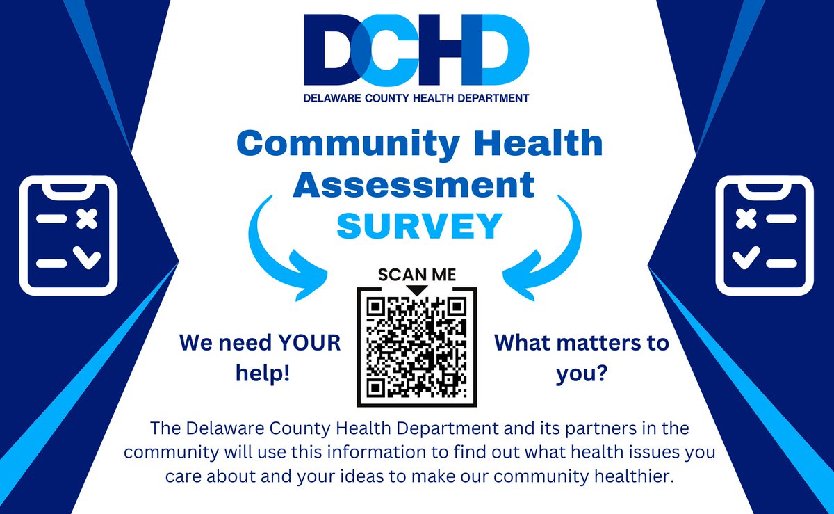 Do you live or work in Delaware County PA? The county Health Department is doing a major online health assessment to find out how best to serve its citizens. Please participate. Must be completed by June 30: bit.ly/3XnAaIK