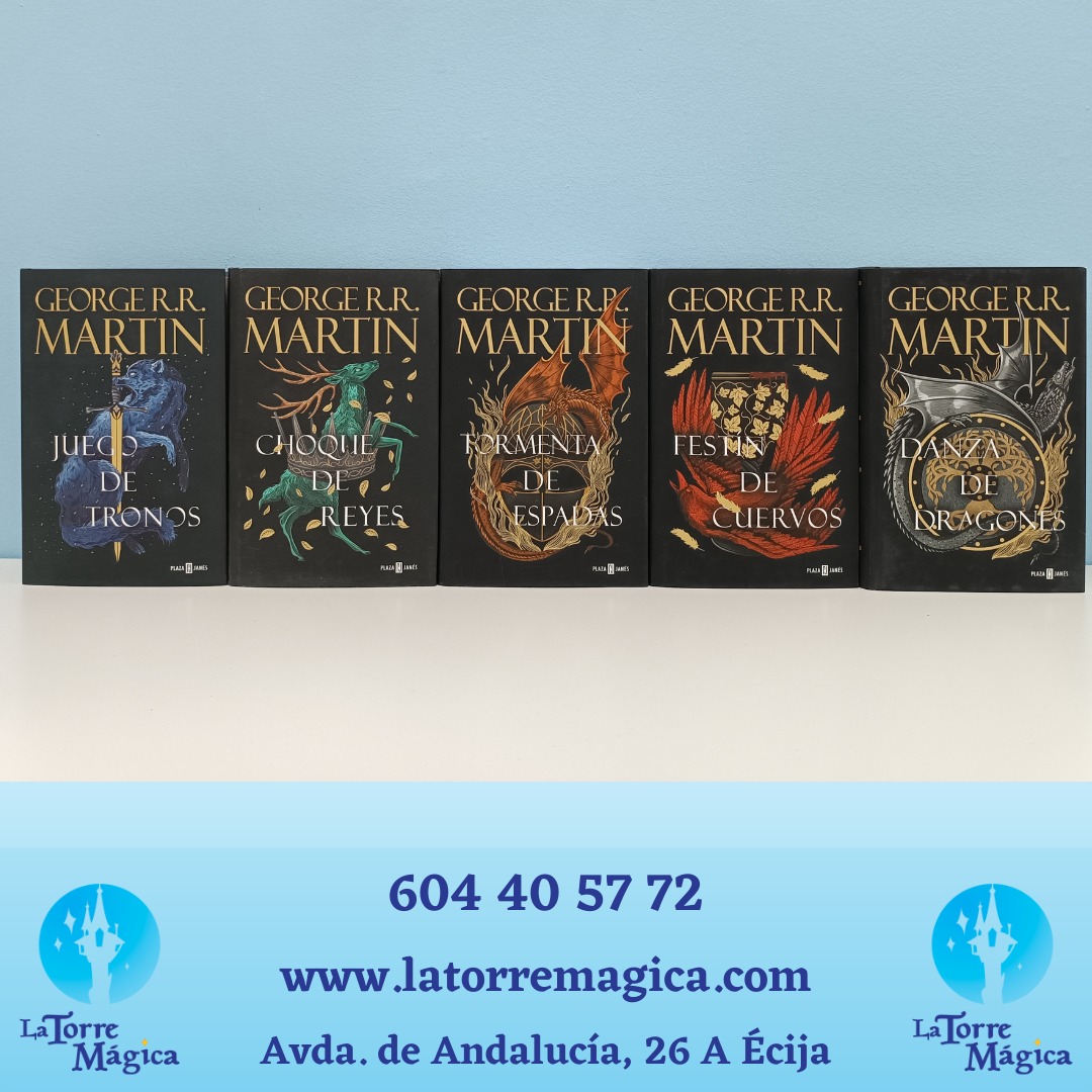 JUEGO DE TRONOS!!

Tenemos la nueva edición en español de una de las sagas más aclamadas, Juego de Tronos!! 

Los 5 tomos que se han publicado hasta el momento vuelven de la mano de <a href="/PlazaYJanes/">Plaza&Janes Lectores</a> en una edición de tapa dura espectacular 😍

#latorremagica #juegosdetronos