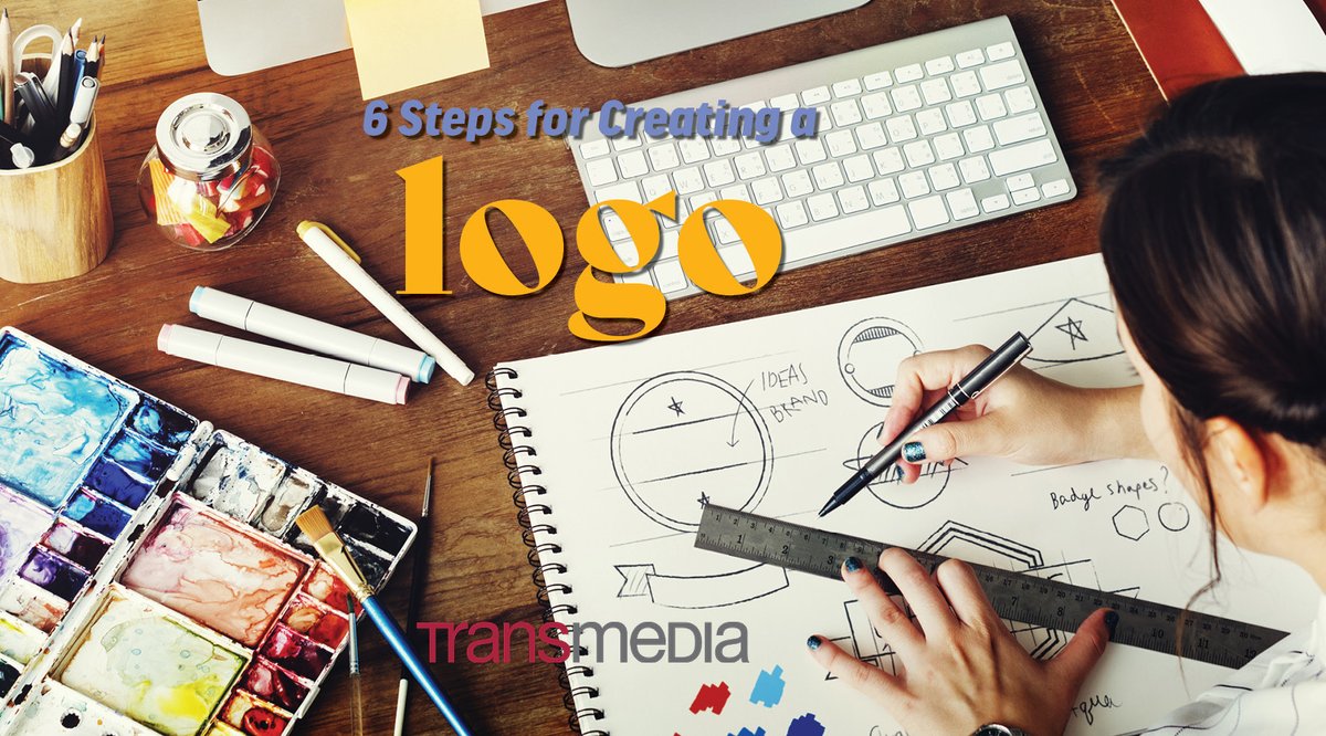 6 Steps for Creating a Logo buff.ly/43yjU9L #transmediacreates #logo #design #process #logodesign #graphicdesign #sketch #brainstorm