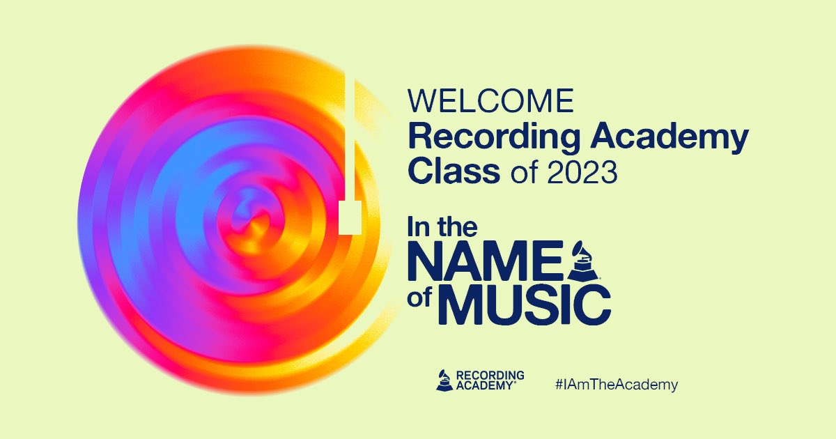 Congratulations to my peers who were invited to join the <a href="/RecordingAcad/">Recording Academy / GRAMMYs</a> today! Embrace this opportunity, accept your invitation today, and let's come together to serve, celebrate, and advocate for creators in the name of music. #IAmTheAcademy