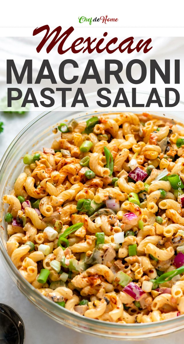 👉Mexican Macaroni Salad
🔗bit.ly/3uvwTtZ
#pastasalad

So simple to assemble and packed with bold, zesty smoky flavors. This will become your new fav Mac Salad! This is a Mexican Street Corn + Macaroni #Salad in One! #dinner