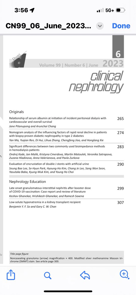 June issue 

Interesting articles 
#Nomogram for rapid decline in DKD
#Different bioimpedence methods.