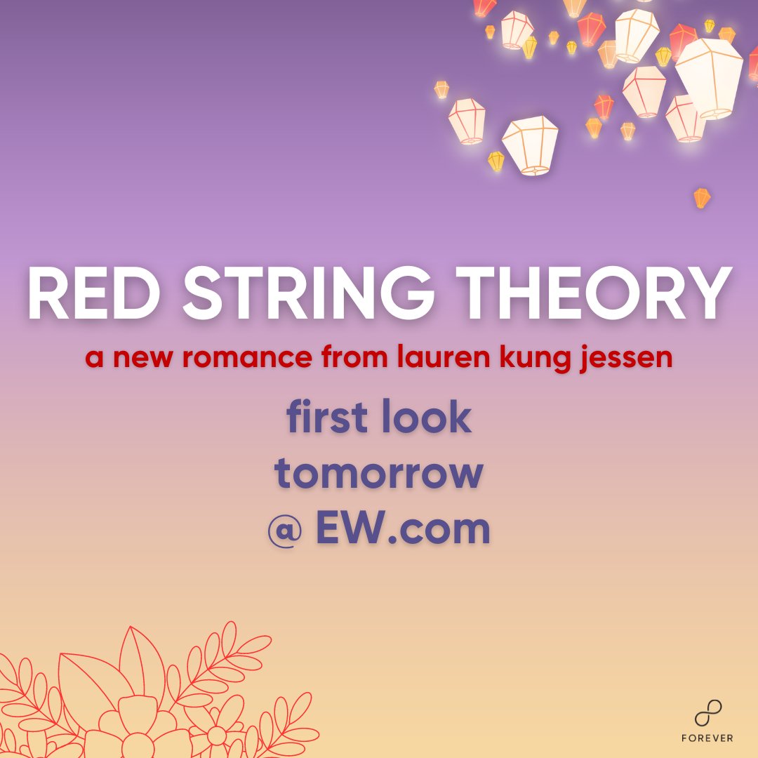 Entering my red era. ❤ I am a tangled ball of excitement to share that there's a cover reveal for my second book, RED STRING THEORY, happening tomorrow (Thursday, June 22) on ENTERTAINMENT WEEKLY!! I can’t wait for you to see it! ❤