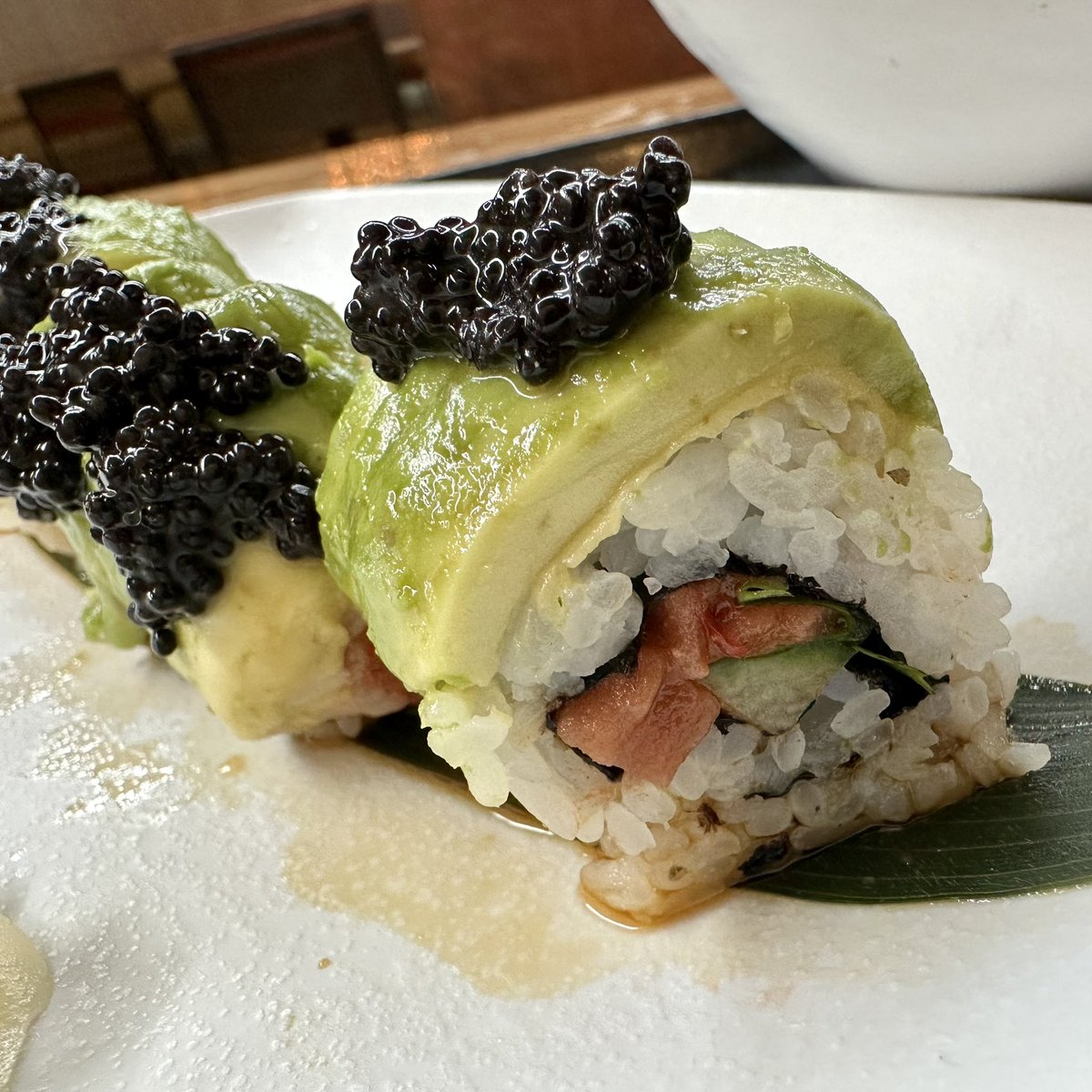 Vegan Ramen from Yoshi-Ya and Vegan Goddess Roll from Yum Roll @ Flagship Commons