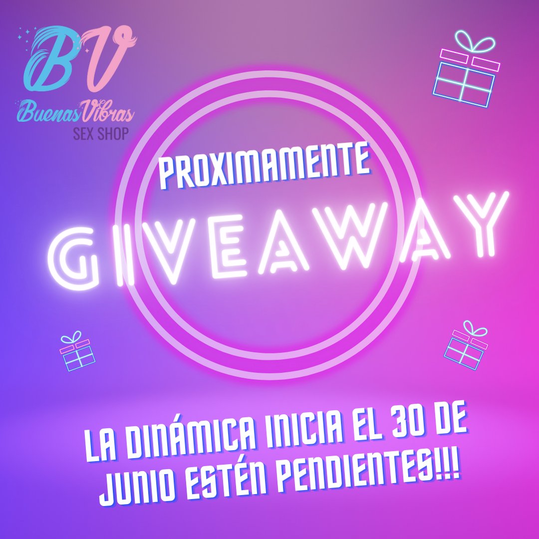 BuenasVibrasMid's tweet photo. 🎁🎁🎁 GIVEAWAY PROXIMAMENTE estén pendientes!!!
#giveaway #sorteo #giveawaytime #giveawayalert #giveawaymexico #sorteomexico #concurso #concursomexico #gratis #buenasvibras #vibradores #dildos #meridahot #placerfemenino #placersexual #saludsexual #sexshopmexico #sexualidad https://t.co/LkBXzrc223