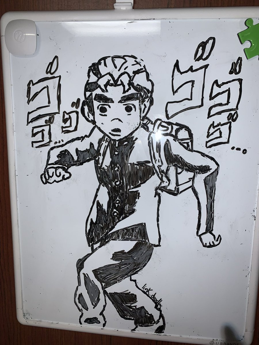 throwback when I left this on someone’s whiteboard and they kept it for 2 months 🏃🏻‍♂️

#newartist #JoJoBizarreAdventure #JJBA #artmutuals #arttwitter #artmoots
