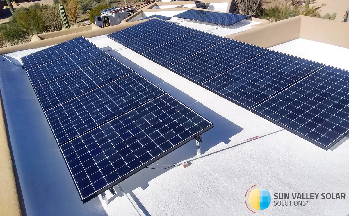 Whether your roof is pitched or flat, we can install a durable solar energy system that will stand the test of time. hubs.ly/Q01TSn_B0