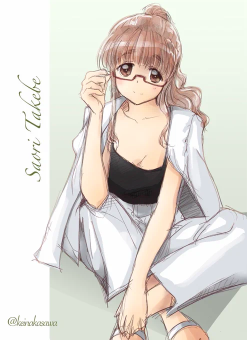 さおりんたんイェイ〜 過去絵すまん  #武部沙織誕生祭2023