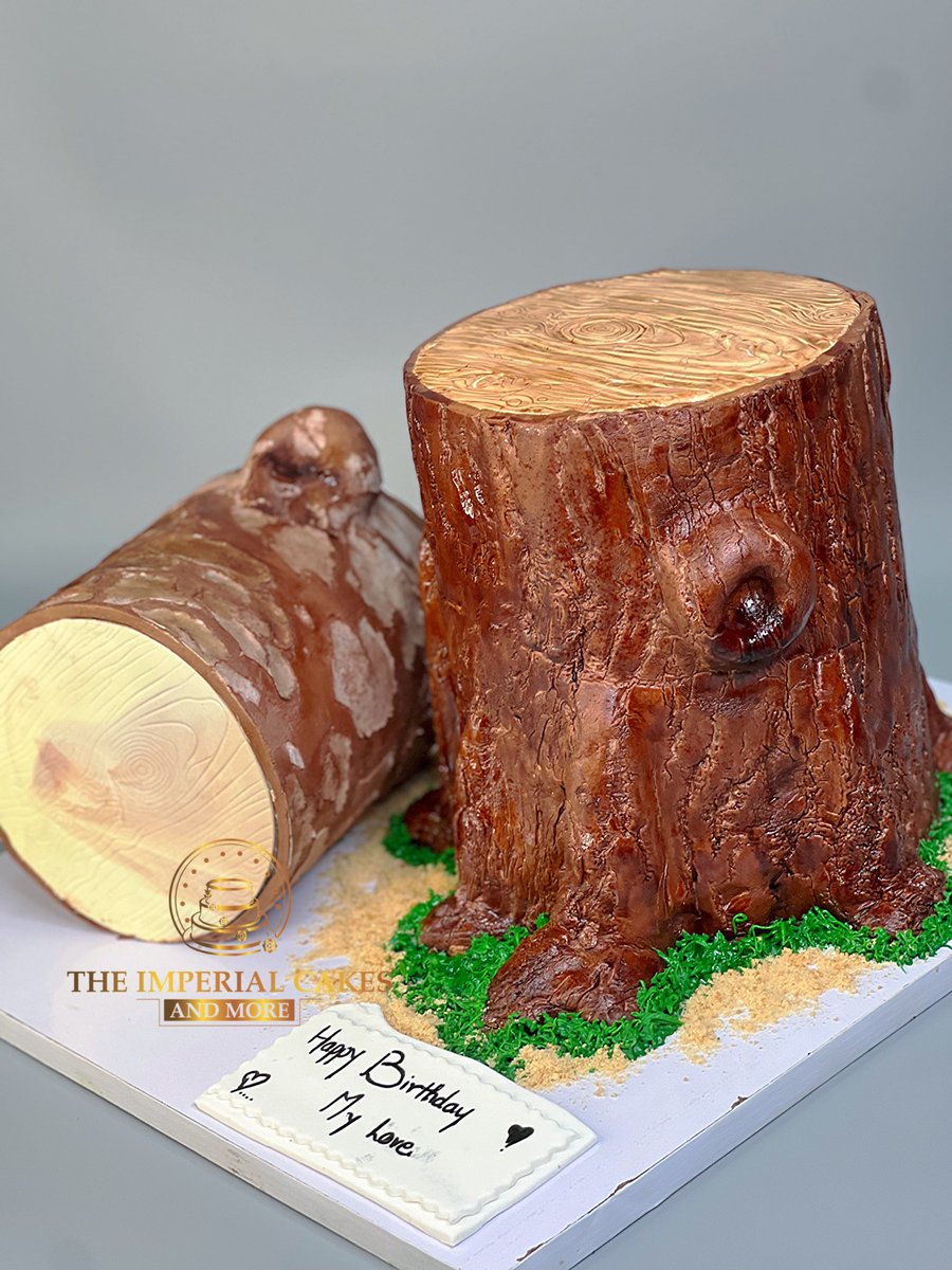 theimperialcake's tweet photo. #logcake #logofwood #cakeforasawmiller https://t.co/RJ4fPmQ91D