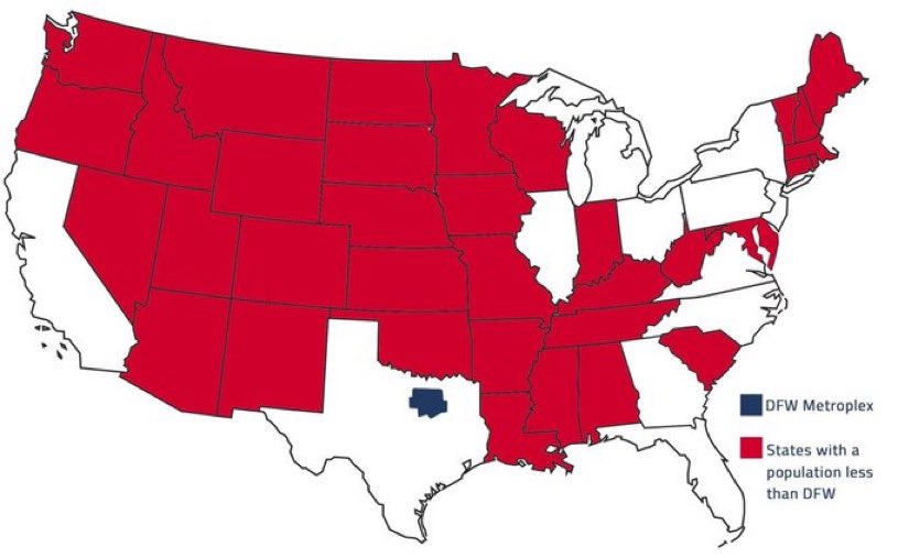 fortworthchris's tweet photo. DFW is pretty large. https://t.co/mBOKPoJehQ