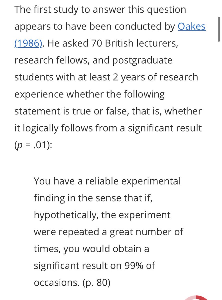 FosterT_'s tweet photo. P-values are notoriously misinterpreted, even by academics!

https://t.co/0PWp4HQNgE https://t.co/lfHHgmVsS6