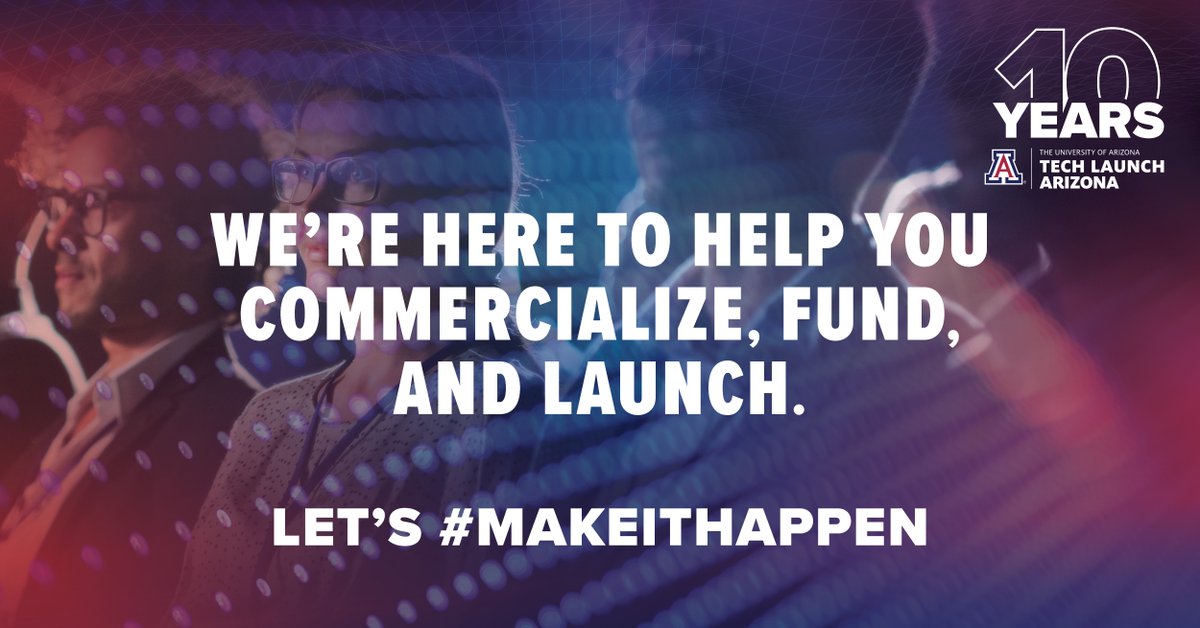 UAZTechLaunch's tweet photo. Attention @uarizona innovators!💡We're ready to turn your ideas into reality. From innovative tech to disruptive startups, we're here to commercialize, fund, and launch. Let's #makeithappen. Connect with us today: https://t.co/b7VH6v1ONP #TechLaunchArizona #BearDown https://t.co/CaJJtzn4G1