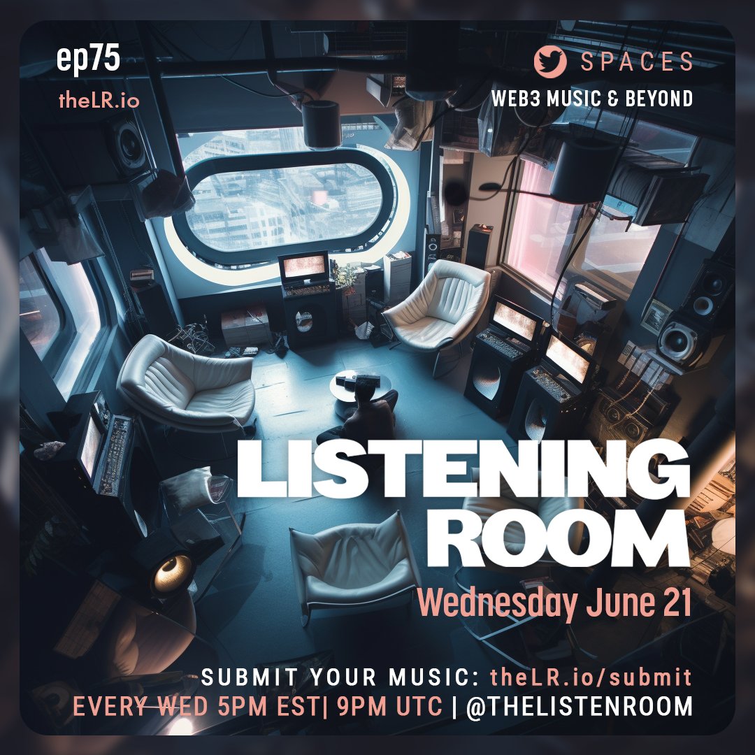 TheListenRoom's tweet photo. HAPPY LR DAY - we are liveee!  starting it off with a fiyahh mix from @DJ_Dabby 

Tune in, vibe out: 
https://t.co/GgiaH08LOp

#theLR #ListeningRoom #web3music https://t.co/S2NGXQLpvC