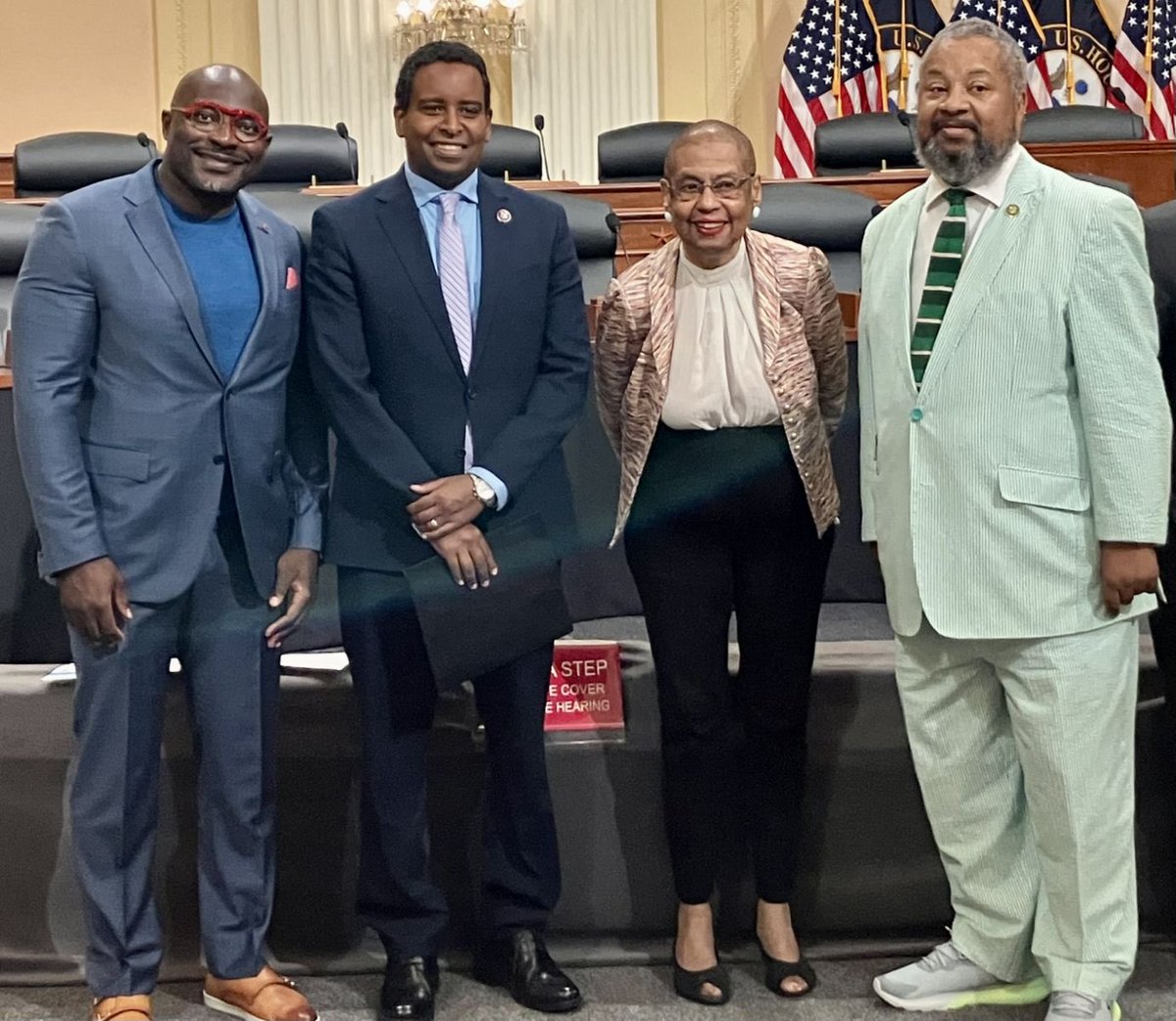ABCardio1's tweet photo. 👏🏾@RepDonaldPayne @RepJoeNeguse & @EleanorNorton for stepping up & speaking out to address the preventable epidemic of limb amputations among Black Americans w/peripheral artery disease. ABC calls on #Congress to #SaveLimbs by passing the Amputation Reduction & Compassion Act. https://t.co/o7iOlJilPS