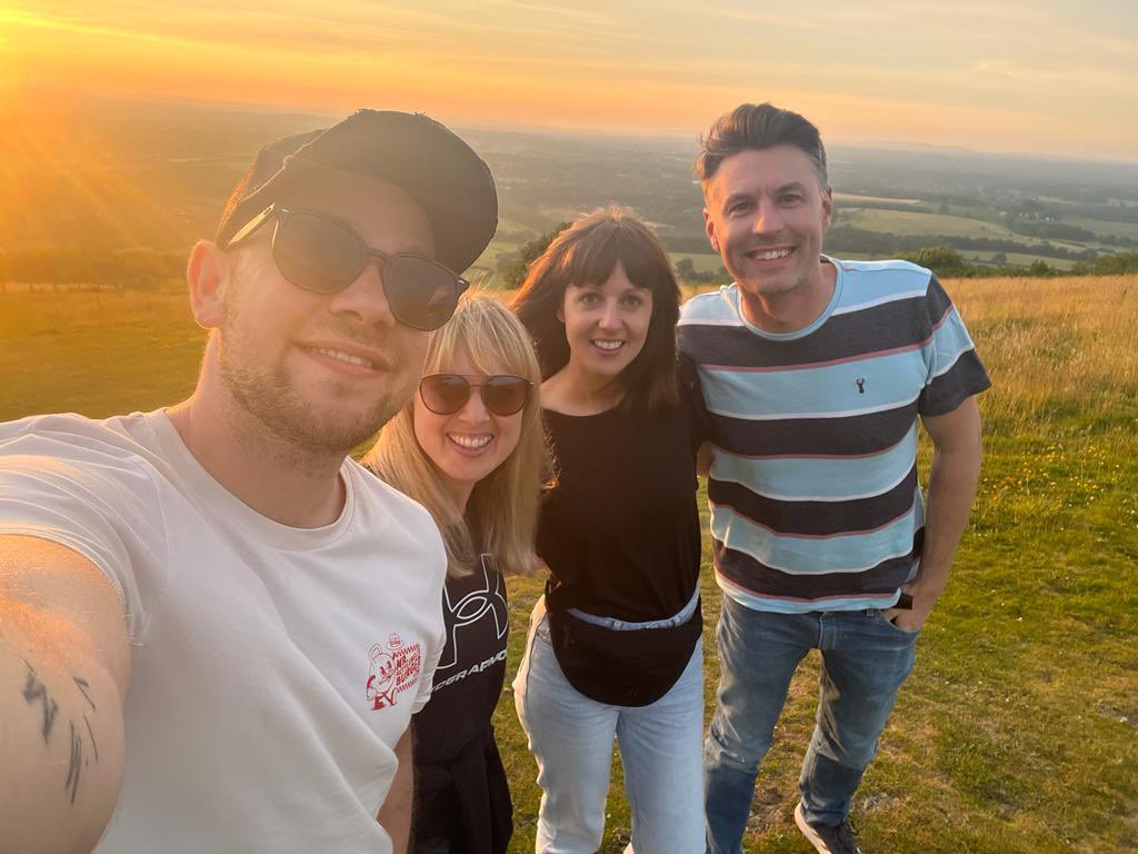 Summer solstice sunset 🌅 #SouthDowns #Sussex