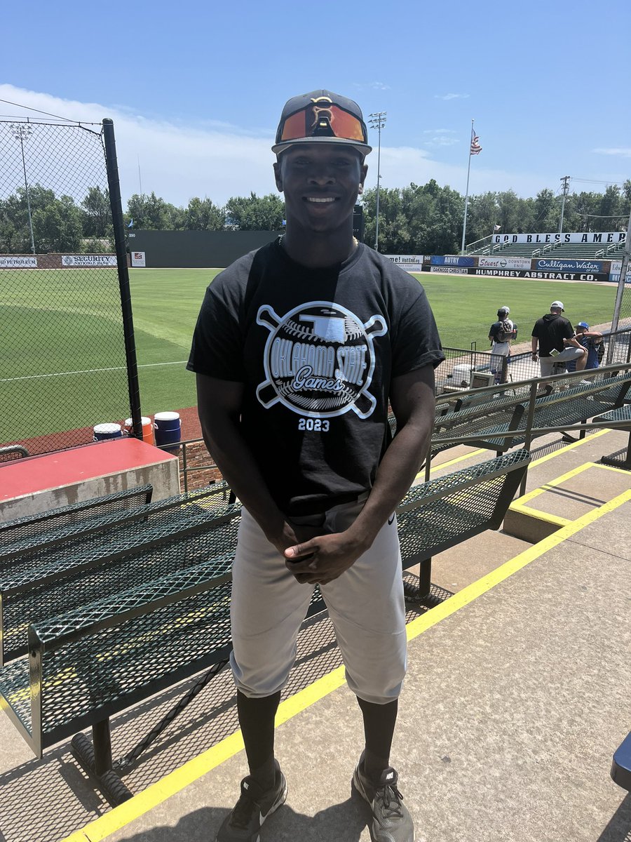 Our guy @BryanWilliamsJ6 competing in the @Okstategames today! #BomberPride