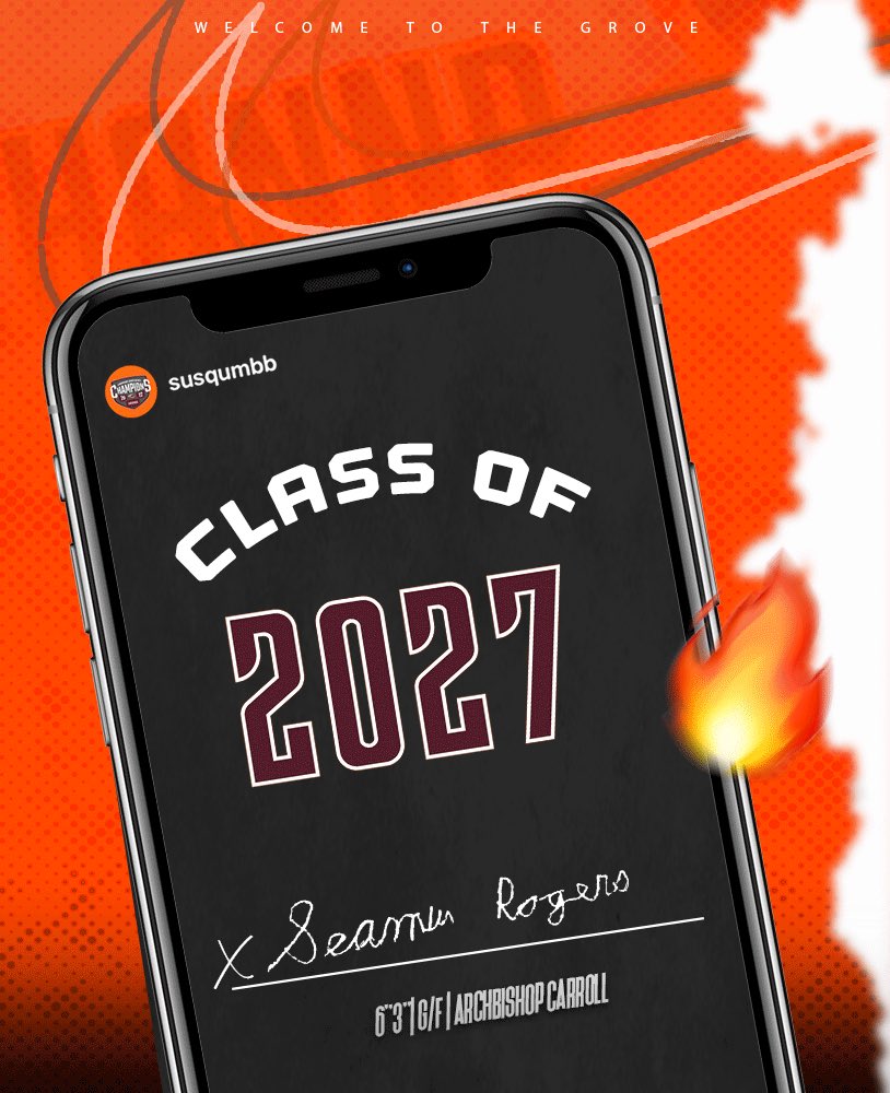 𝓡𝓲𝓿𝓮𝓻 𝓗𝓪𝔀𝓴 ✍️

Welcome to the #RiverHawkFamily, <a href="/SeamusRogers55/">Seamus Rogers</a> 🤝

Seamus joins us from Archbishop Carroll in PA.

#AllIn // #GoSU