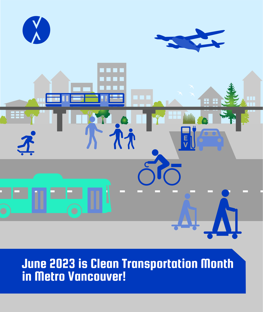 RichmondEDO's tweet image. You might know that Metro Vancouver has among the highest rates of EV ownership in North America, but did you know we are also a leading developer of clean transportation solutions? June is #CleanTransportationMonth in Metro Vancouver.  Join the movement: ow.ly/Q55f50OyXPW