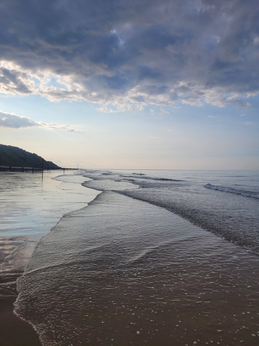 Mundesley ❤️ #SummerSolstice #happyplace #Norfolk #seaside #bluesky #sungoesdown #Waves