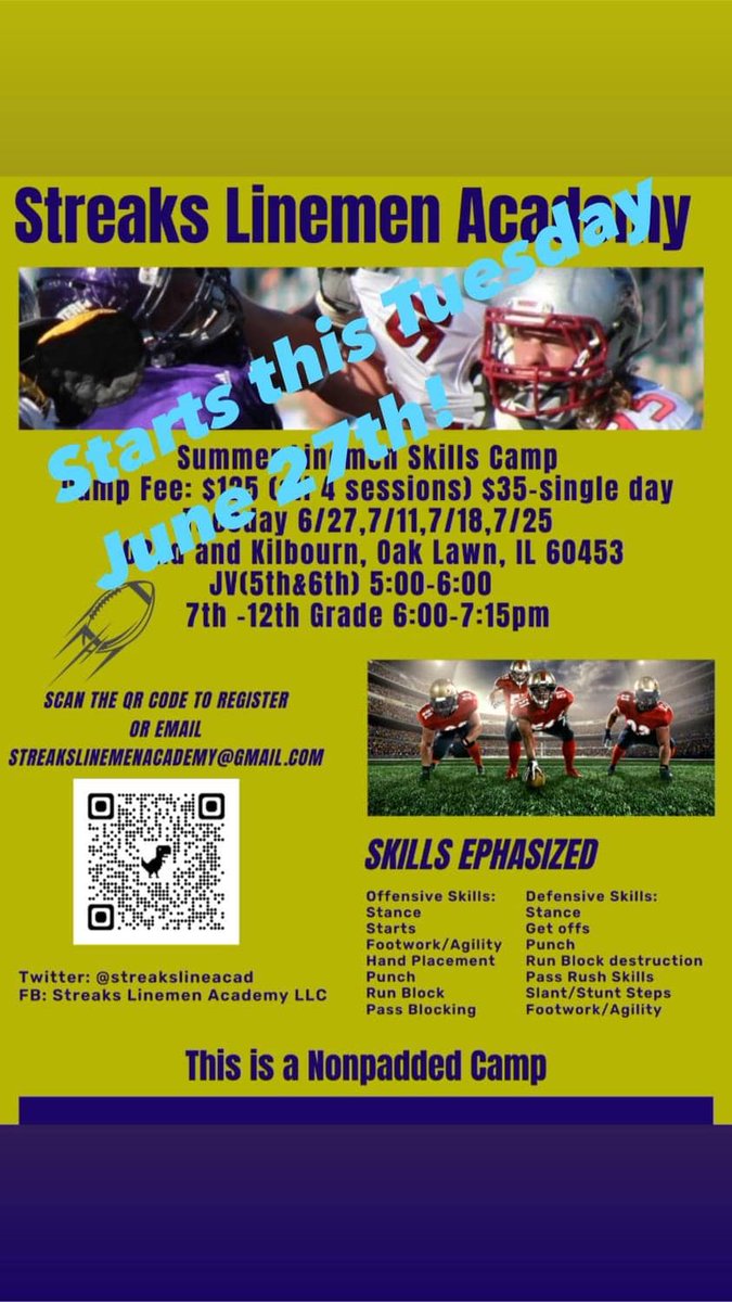 Streaks Linemen Academy LLC tweet media