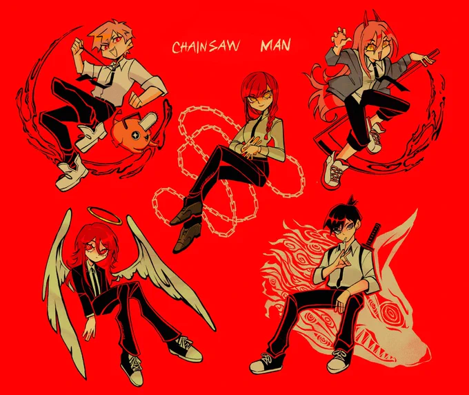 brmbrmmmmmmm...... chainsaw man stickers(?!) for anime expo #csm #chainsawman