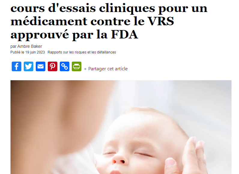 Douze nourrissons meurent au cours d'essais cliniques pour un médicament contre le VRS approuvé par la FDA
@leurplan 
t.me/leurplan

thevaccinereaction.org/2023/06/twelve…