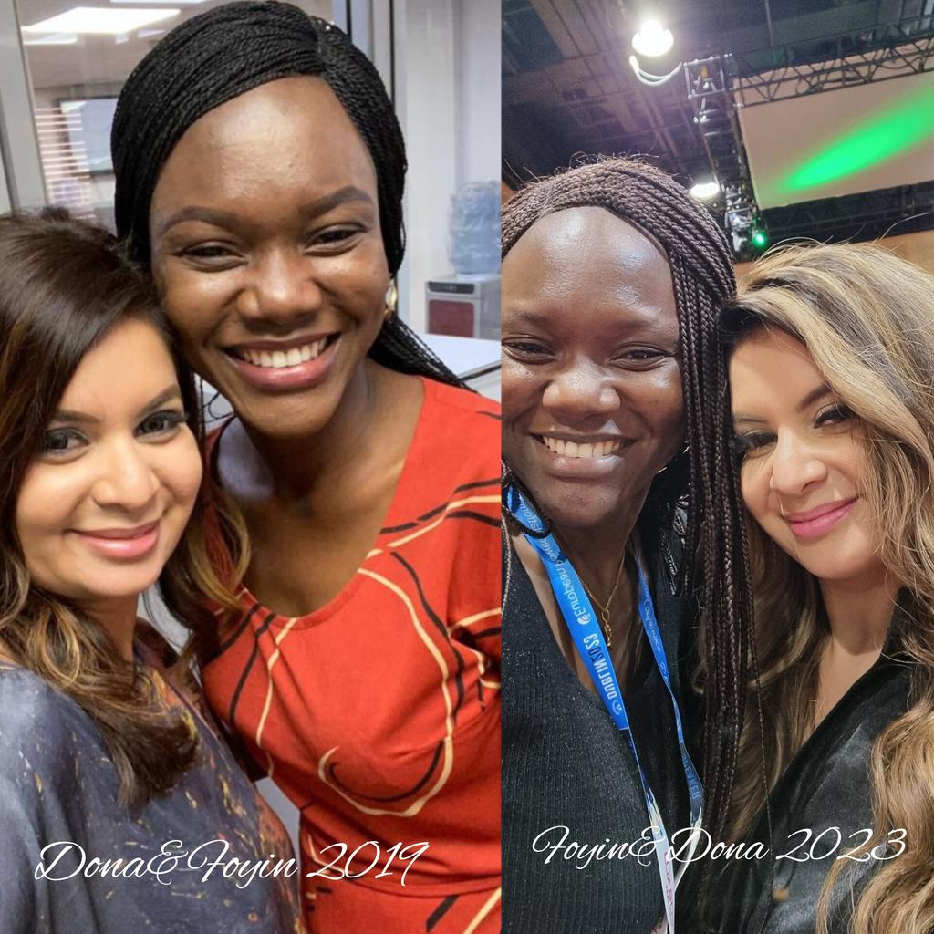 I can't believe I waited 4 years to recreate this picture 😄😍. It was really great to see you again @donasarkar . Thank you for being amazing - as always. A great ally indeed 💖.