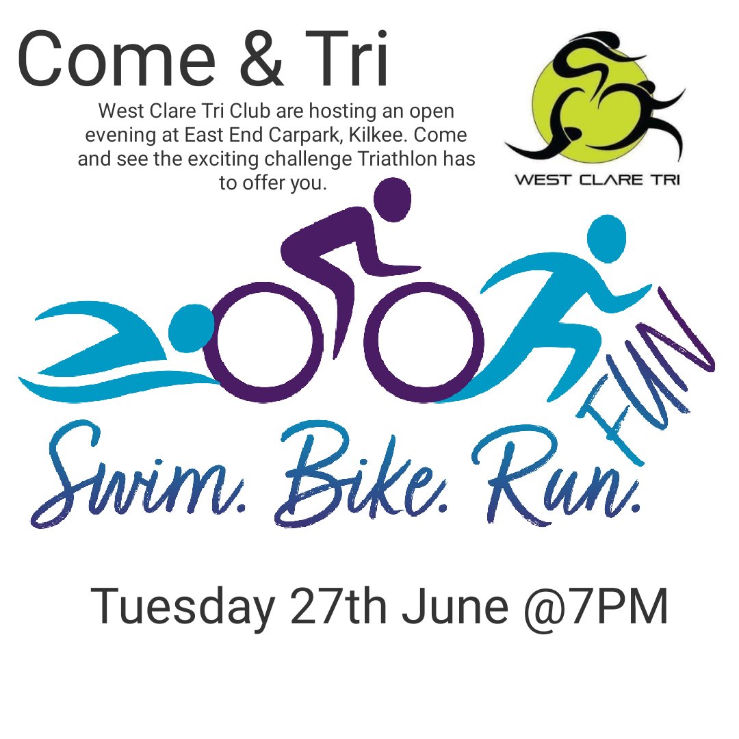 @WestClareTri  @kilkeebythesea #openevening #triathlon