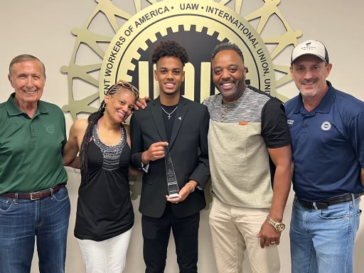 NateMorris's tweet photo. Congratulations to the @morrisfdn  Lewis Sexton Scholarship recipients--Henry, Haylee, and Christopher!

In 2016, I established the scholarship in honor of my grandfather, former President of the UAW Local 862, to provide scholarships to the children of UAW 862 members or retirees who plan to attend college in the Commonwealth of Kentucky.

A special congratulations to Christopher and his family, pictured below with my grandfather, Lewis Sexton, and current UAW 862 President, Todd Dunn, on his future success at the @universityofky! #UK #GoCats  #universityofkentucky #morrisfoundation #UAW