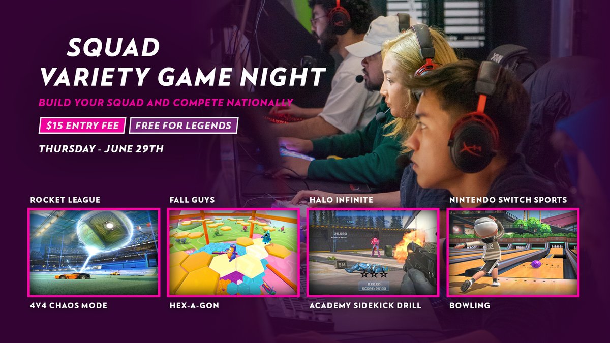 Squad up and get on the grind 💪

NEXT WEEK we host our first Squad Variety Game Night.

Drop in, dominate across 4 titles, and take on teams nationwide to reign as the 𝙏𝙊𝙋 𝙎𝙌𝙐𝘼𝘿!

Head over to our local Discord to build your team and sign up.

🔗 pillar.io/belong