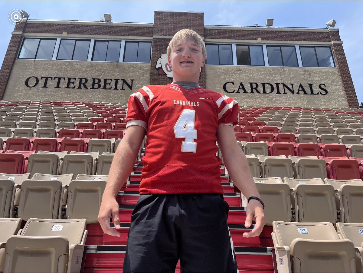 MCCoachCleland's tweet photo. Thank you to @Coach_Schaef and @TommyZagorski for a great visit and offer to join the Cardinal program! @Otterbein_FB @MeigsFb #SoarHigher https://t.co/fCLbV2u5dE