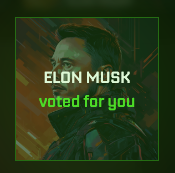 claudedonze's tweet photo. I lost my presidential election vs. @charliebcurran but @elonmusk voted for me, nice
challenge me at https://t.co/5LldgZAOpT #Election2033 https://t.co/IGaeHbz6mT