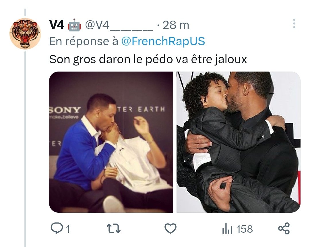 Hubby_Fr's tweet photo. @FrenchRapUS dans 2 min vous allez me bloquer pour dénonciation d'act de pédophilie 📝
#jadensmith #Locatelli
#frenchrapus https://t.co/wmBwUP4f2T