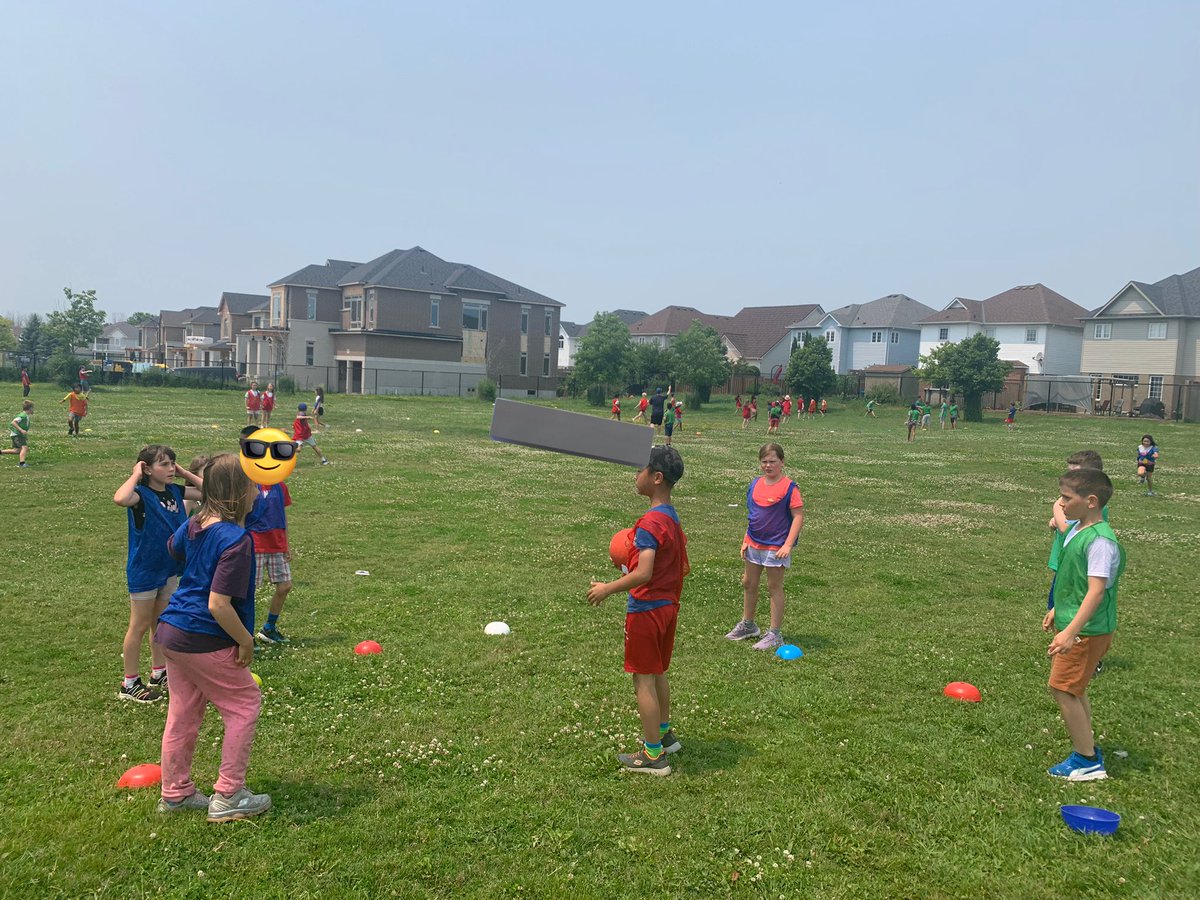 Giant game of capture the flag!  60 kids in it to win it!