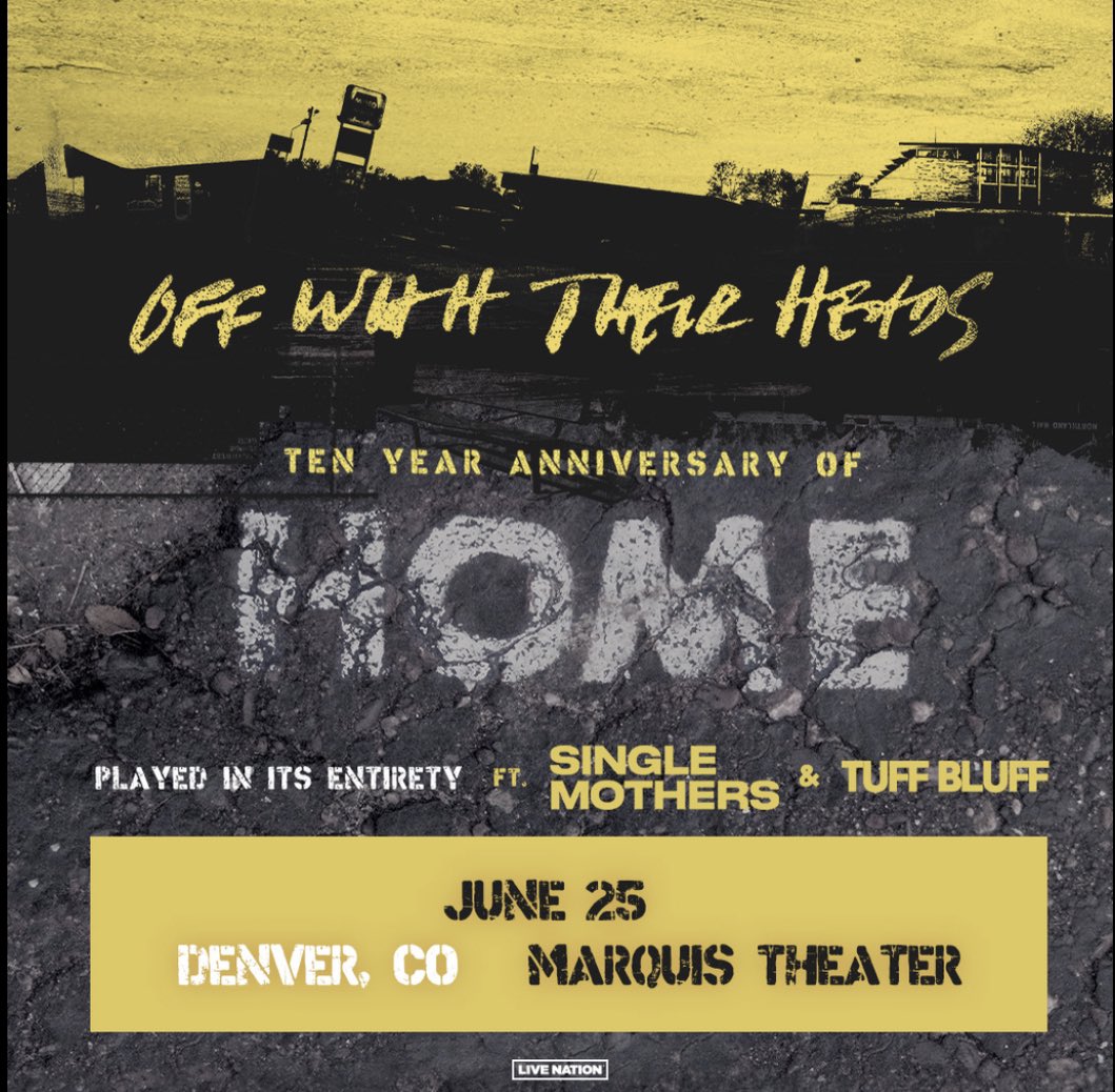 This Sunday <a href="/marquisden/">Marquis</a> with Off With Their Heads and Single Mothers!

So special to be celebrating the 10 year anniversary of “HOME”… what a record