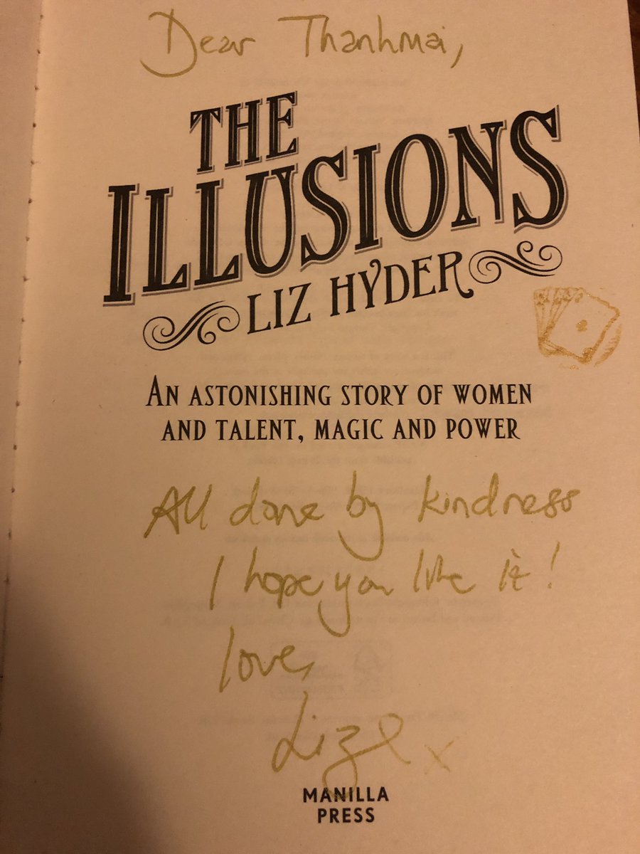 Had a wonderful evening with @LondonBessie at @Dauntbooks to celebrate the publication of #TheIllusions @bonnierbooks_uk #ManillaPress Thank you all for a lovely time
I can’t wait to immerse myself in the world of illusionists and early film makers, it will be magical 🪄
