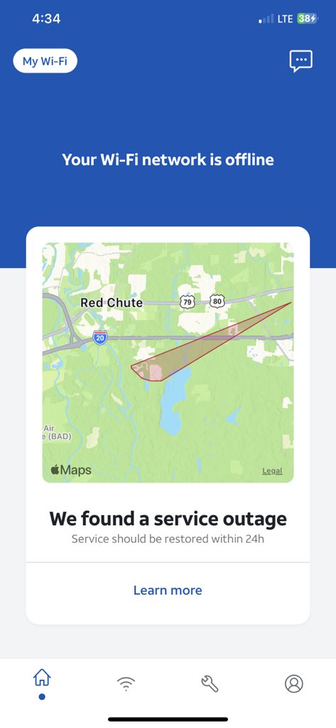 schmar_337's tweet photo. @ATTPolicyLA  is there any solid update on the outages in the below pictures area? We’ve been told 24hrs everyday since the internet originally went out. Any actual information towards a solution would be greatly appreciated! https://t.co/fD5whvSknL