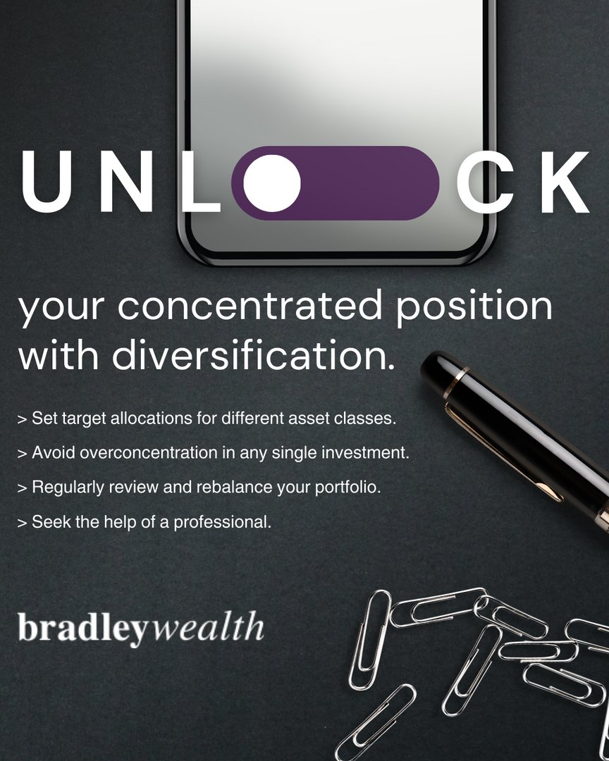 BradleyWealth's tweet image. Diversification is essential, but can be challenging as a corporate executive. Thankfully, we&apos;ve been down this path many times and are happy to lend our perspective.

#TrustedAdvisor #SignatureServiceExperience